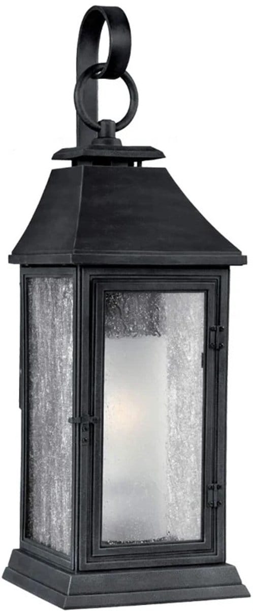 Feiss LED Wand Buitenlamp Shepherd | 1X E27 Max 60W | IP44 | Dimbaar | Dark Weathered Zinc