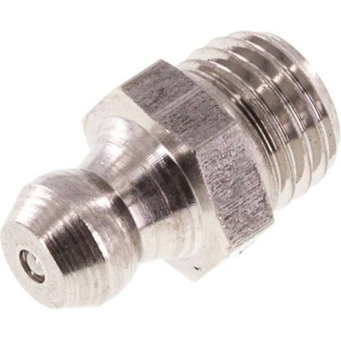 Rechte Smeernippel RVS M8x1 DIN 71412 [2 Stuks]