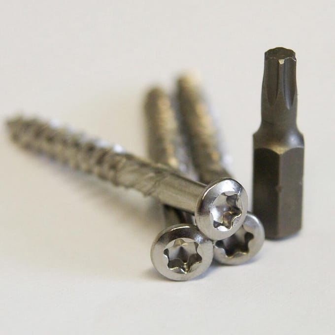 Deltafix Vlonderschroeven RVS 150 st. + 2 bitjes 5.0 x 50mm