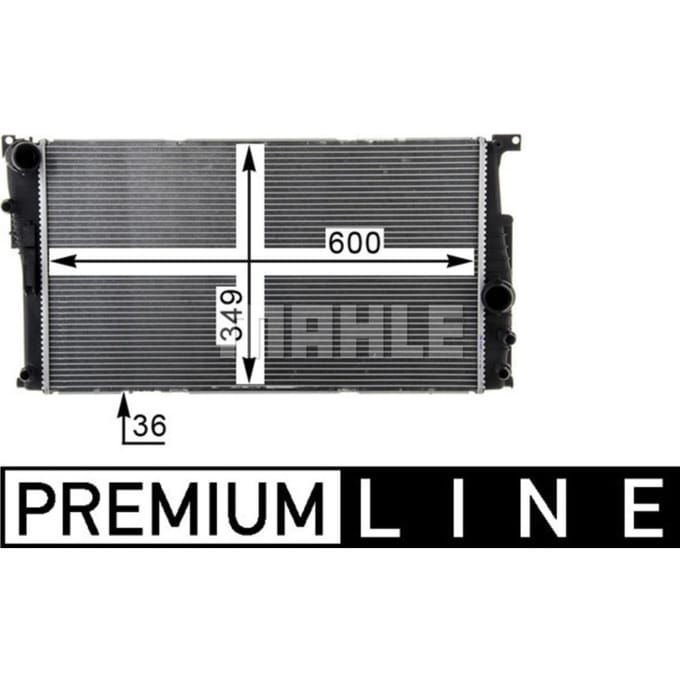 Radiator, motorkoeling MAHLE CR 1725 000P