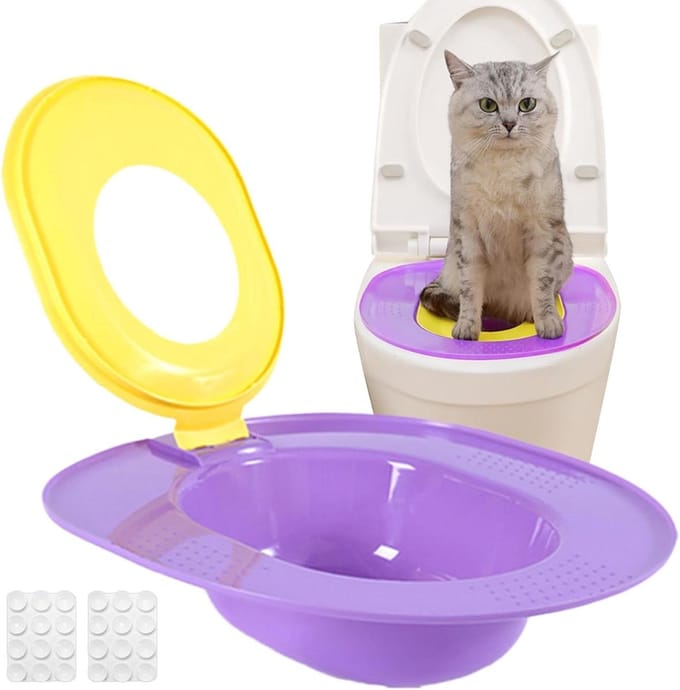 Katten Zindelijkheidstraining Set - Katten Wc Training - Huisdier Zindelijk Maken - Antislip Randen Stabiliteit