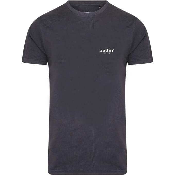 Ballin Est. 2013 - Heren Tee SS Small Logo Shirt - Grijs - Maat L