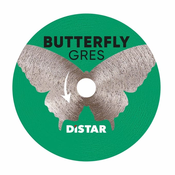 DISTAR - VLINDER - DIAMANTBLAD - 45 x 0,6 x 5,8 - ZONDER SCHACHT