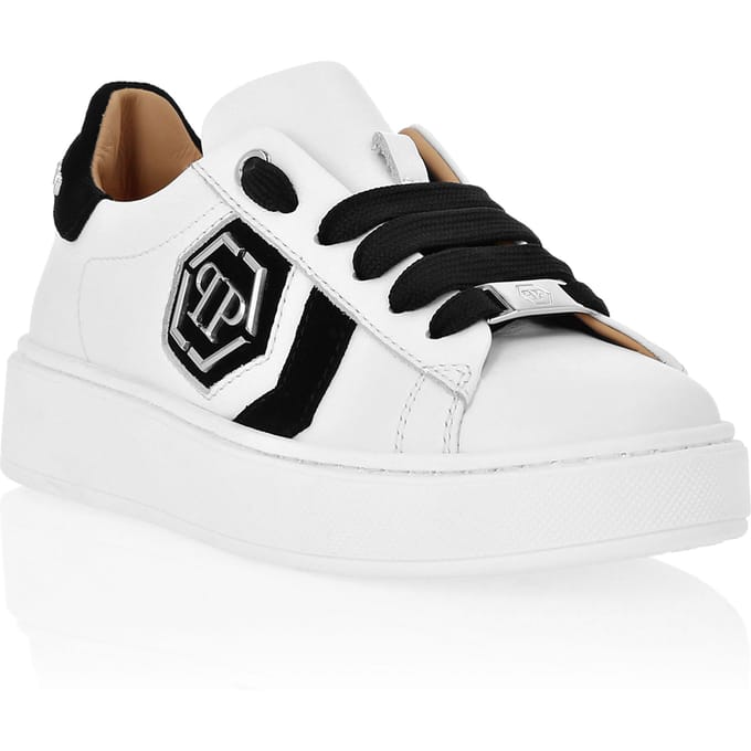 Leather Lo-Top Sneakers Hexagon