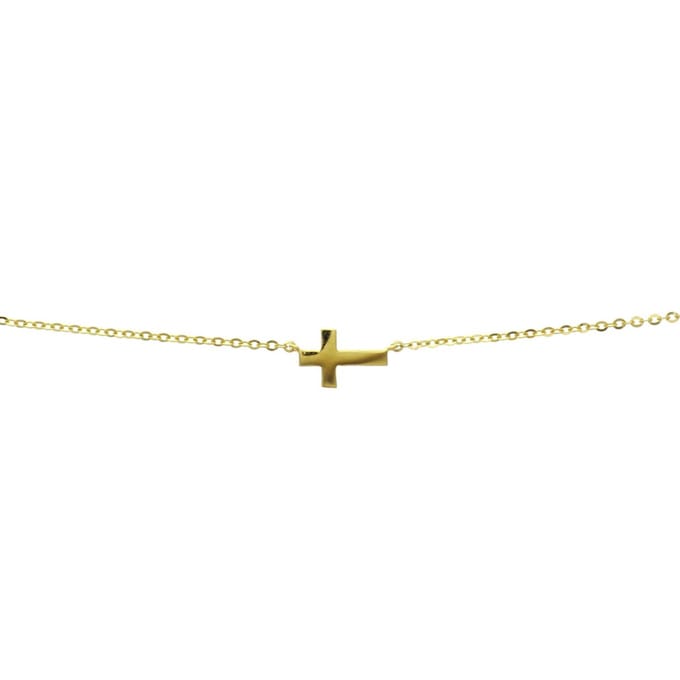 Geelgouden Collier kruis 1 4017415