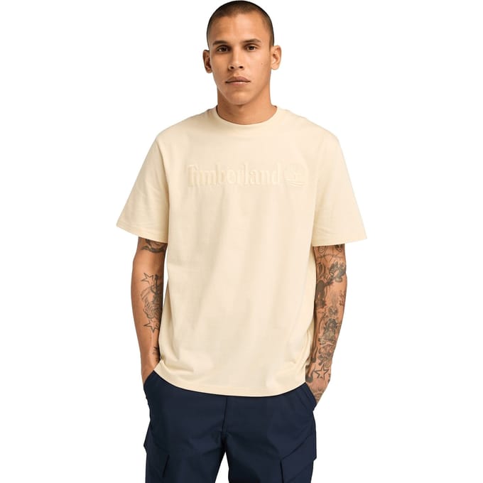 Timberland Hampthon Short Sleeve Tee Angora Größe: M | Basic T-Shirts Outlet | Herren | Grau