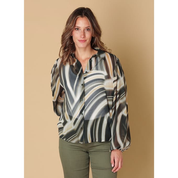 IVY BEAU Sirien - Olive/Multi colour - maat 46