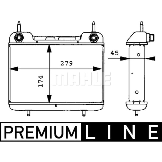 Olie radiator, motorolie  MAHLE CLC 27 000P
