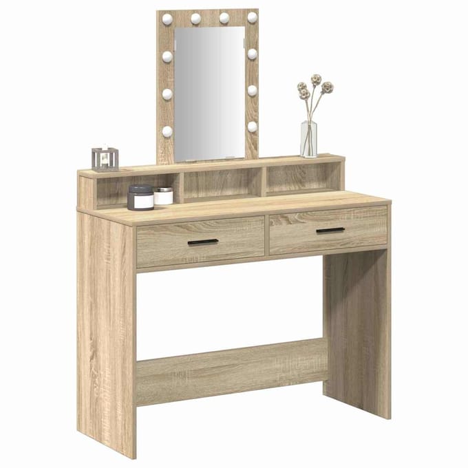 vidaXL - Kaptafel - Bruin - 100 - x - 41 - x - 140 - cm - Bewerkt - hout