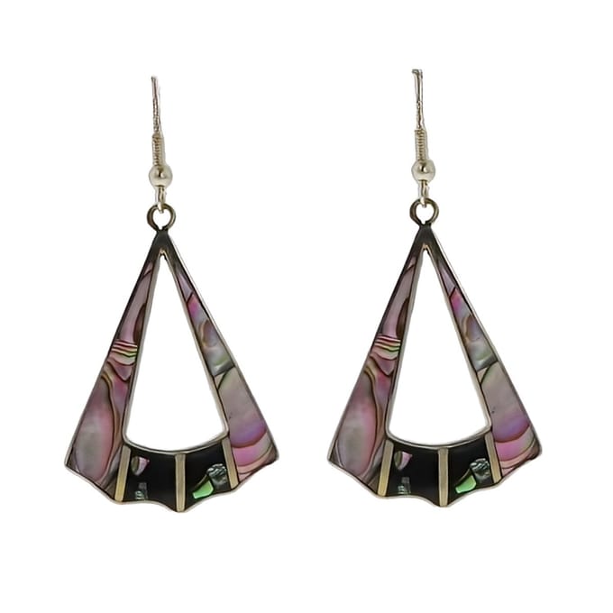 Behave - Oorhangers - Vintage abalone design - Bohemian avondstijl