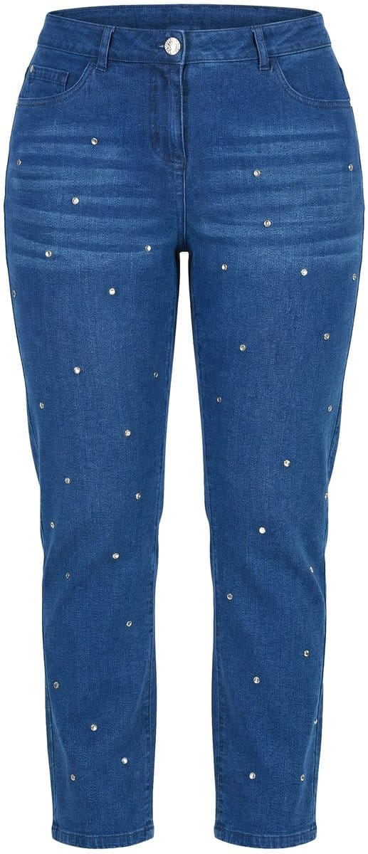 Angel of Style - Dames - Shaping-jeans Bea vormend effect bij het dragen - Blue stone - Maat 48
