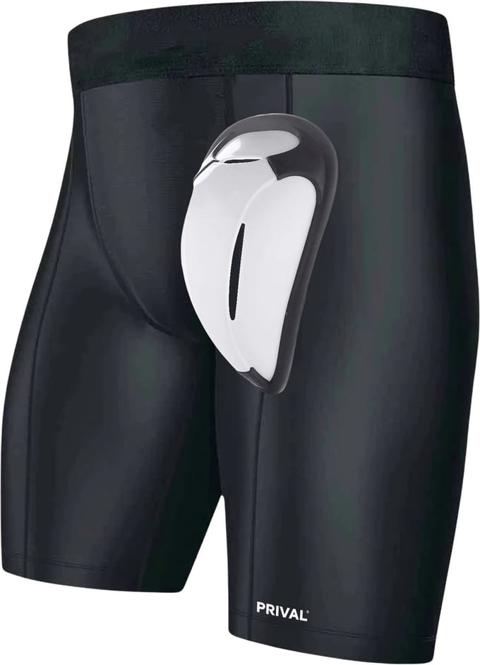 Prival Compressieshort met Kruisbeschermer – Inclusief Cup