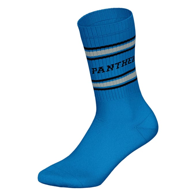 NFL CAROLINA PANTHERS Crew Socks - 3-pack - Wit/Blauw/Zwart - Maat 39/42