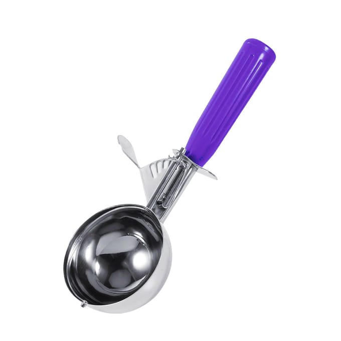 Cuillère à glace pratique en acier inoxydable avec manche en plastique (4,2 cm)