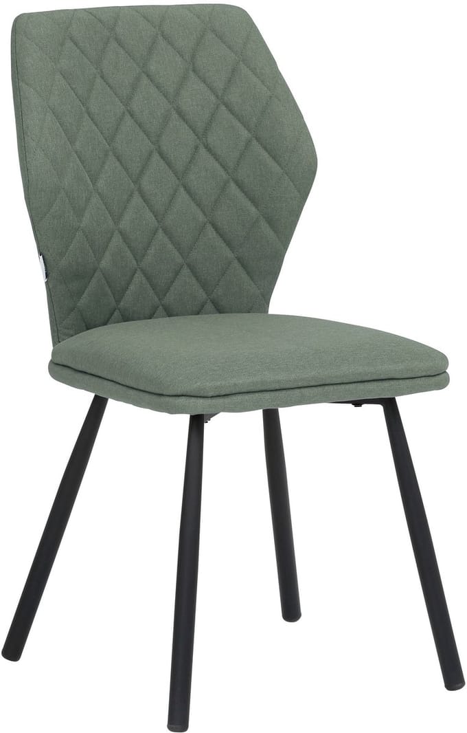 Jessica-Eetkamerstoel - Donkergroen Stof - Set van 2