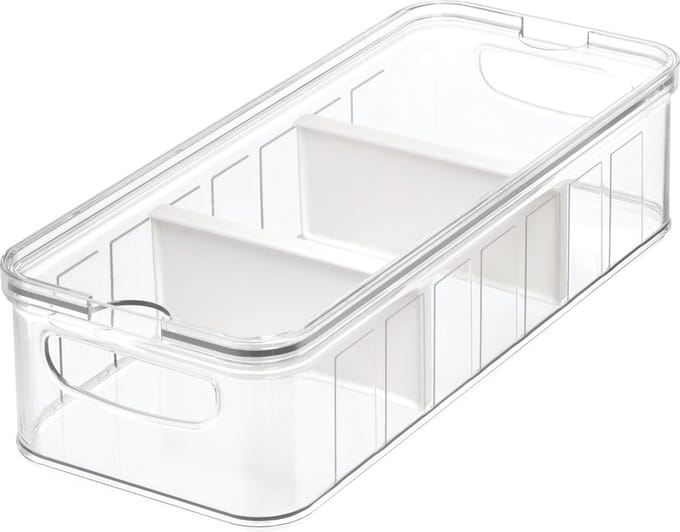iDesign Koelkast organizer met 2 verdeelschotten large - Crisp