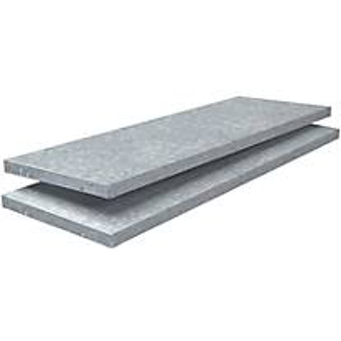 Extra legborden, voor insteekstellingen, B 1000 x D 350 mm, gegalvaniseerd
