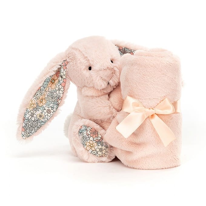 Jellycat knuffeldoekje en knuffel bashful bunny blossom blush