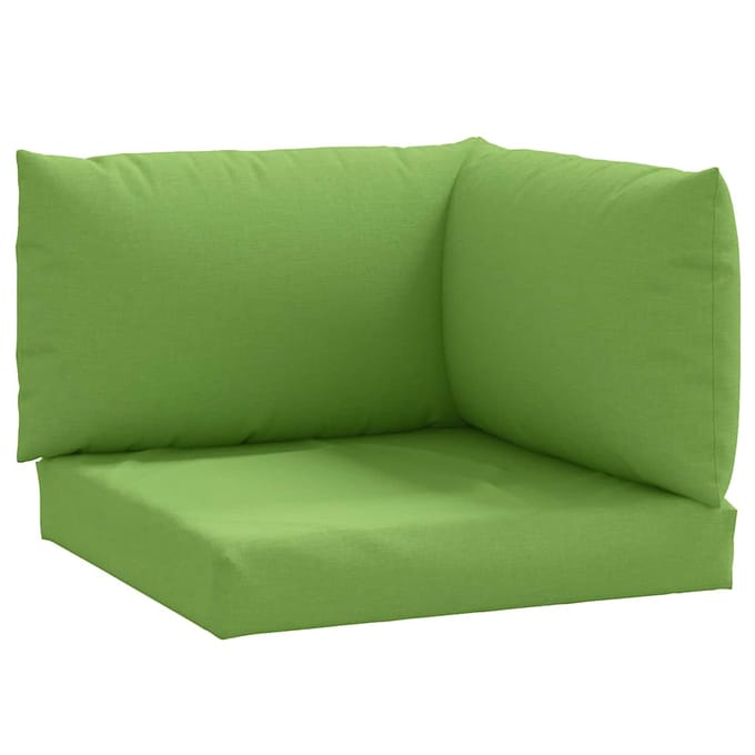 vidaXL - Palletkussens - 3 - st - stof - gemêleerd - groen