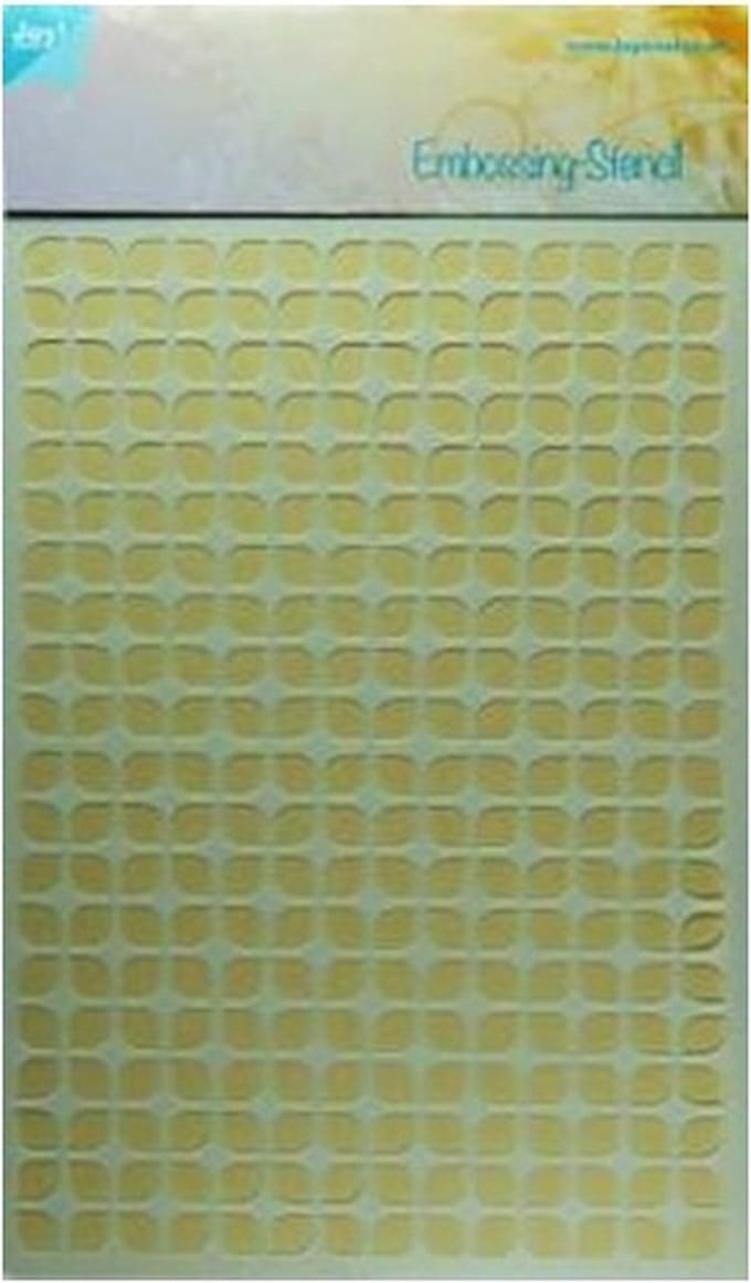 Joy! Crafts Embosstencil polybesa - Achtergr. stylish blaadjes 6002/0620 A5
