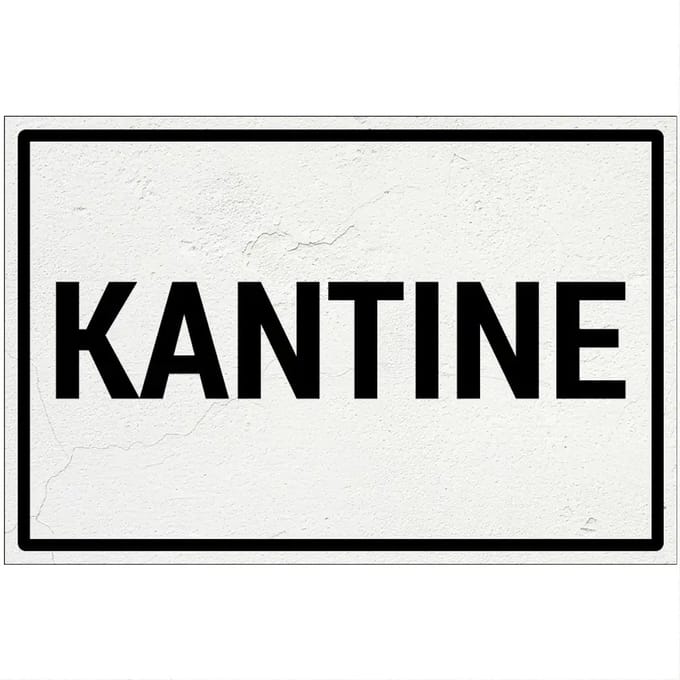 Kantine bord | Forex Re materiaal | 18 x 12 cm