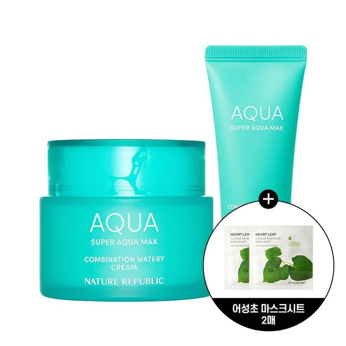 NATURE REPUBLIC Crème Fraîche Super Aqua Max (La peau grasse) (80ml) blue