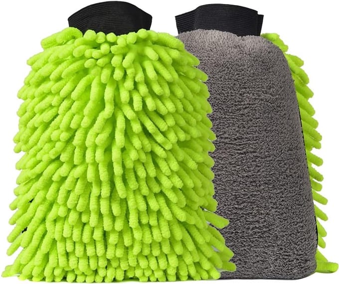 Dubbelzijdige Microfiber Waswanten voor Auto - 2 Stuks met Verdikking