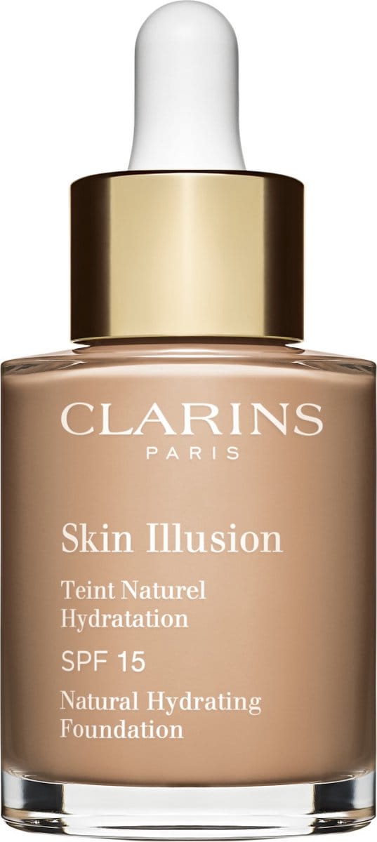 Clarins Skin Illusion Teint Naturel Hydratation - SPF 15 - Foundation - 109 Wheat - 30 ml