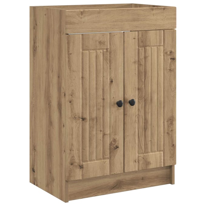 vidaXL - Badkamer - onder - Wastafel - Kast - Artisanaal - eiken