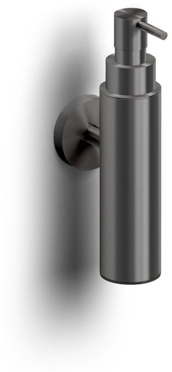 Clou Sjokker zeepdispenser, 100cc, wandmodel, gunmetal geb. PVD