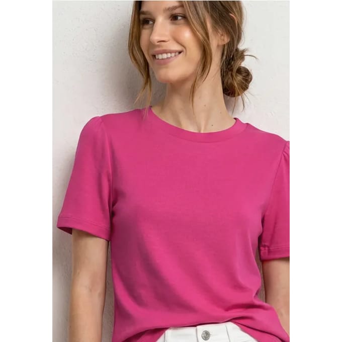 Shirt met gerimpelde mouwen