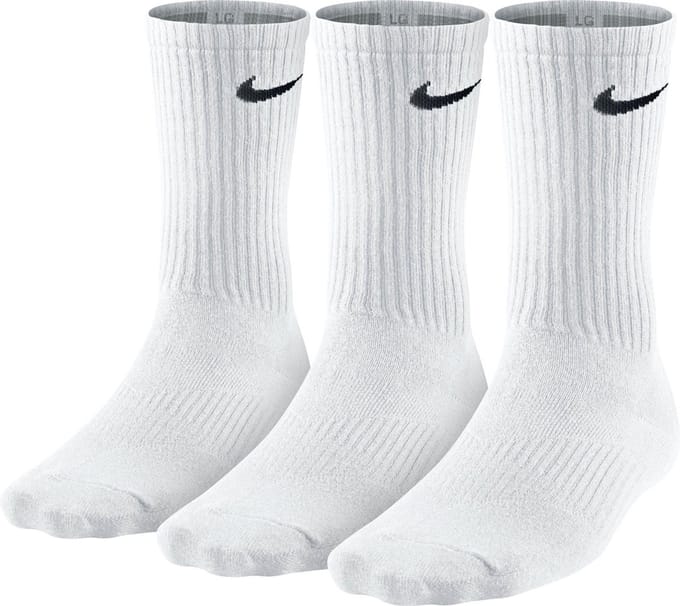 Nike Lightweight Sokken 3-Pack - Small - Wit
