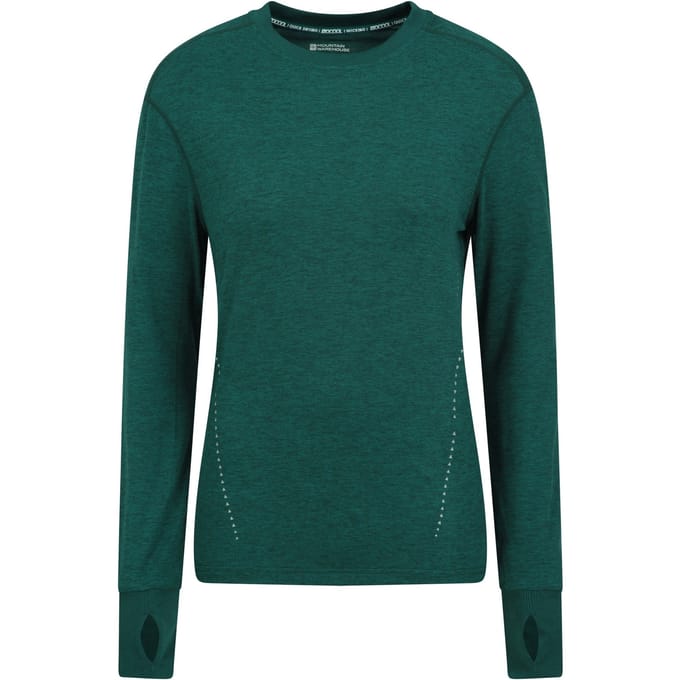 Mountain Warehouse Dames/Dames Tijdrit T-shirt (Donkergroen)