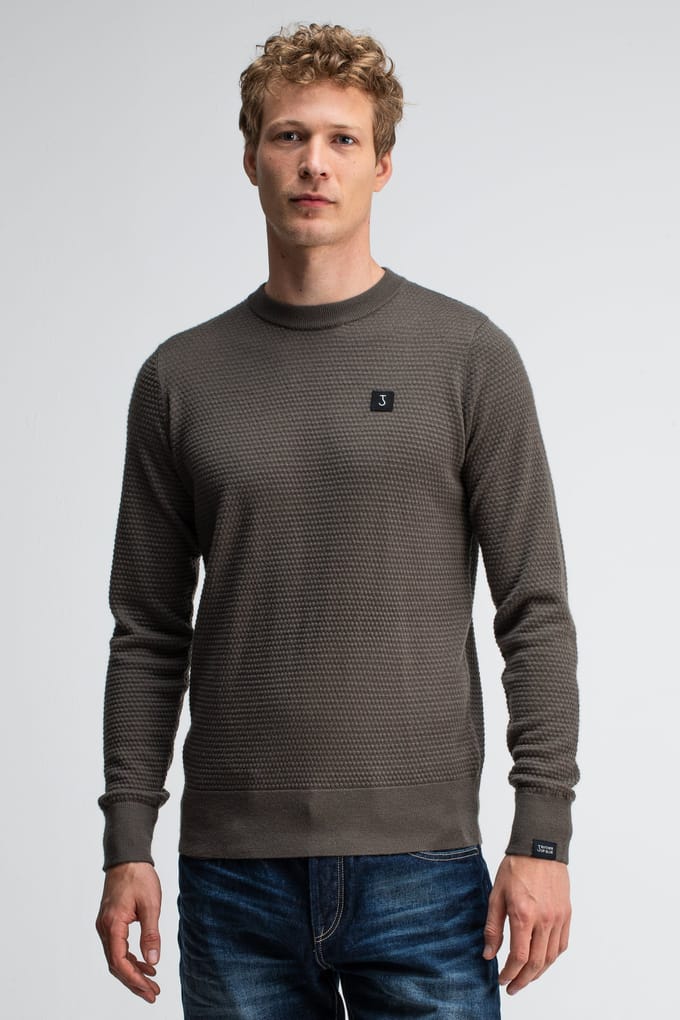 Butcher of Blue Structure Crew Mocha Brown Taglia: M | Maglioni a maglia Outlet | Uomo | Marrone
