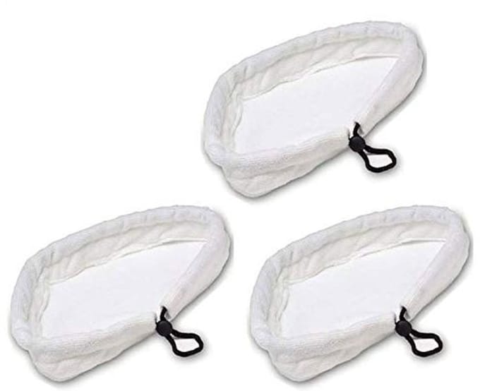 Set van 3 universele microvezel schoonmaakpads voor stoomreinigers
