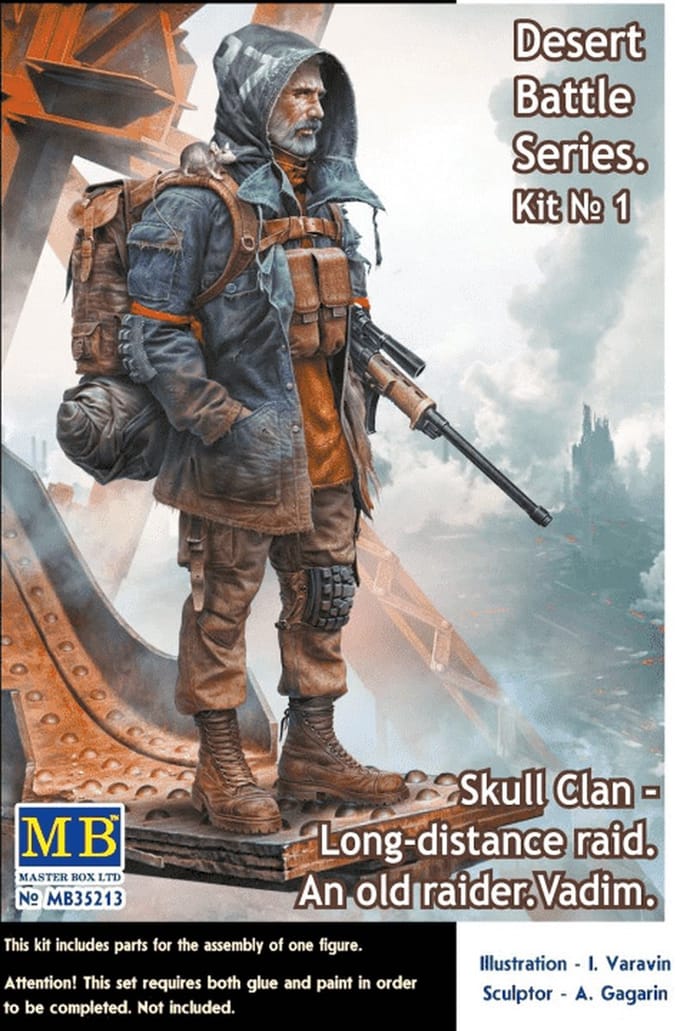 Master Box Modelbouwpakket Militaire voertuigen - 35213 Skull Clan - Long Raid - Old Raider Vadim Plastic - 1:35 - Modelbouw