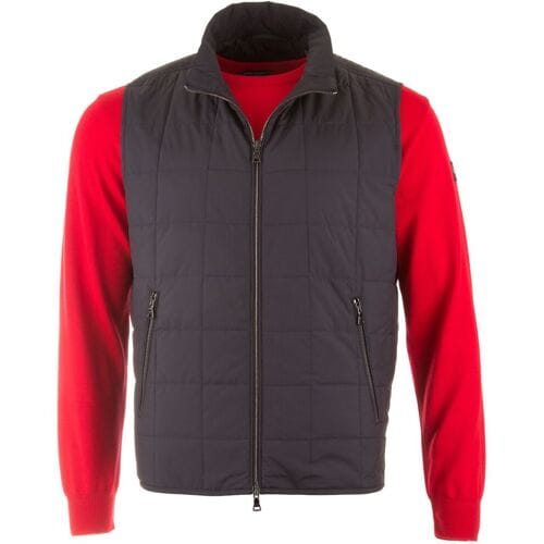 Paul & Shark Body-Warmer Luxury Microfiber Quilted Navy / male
