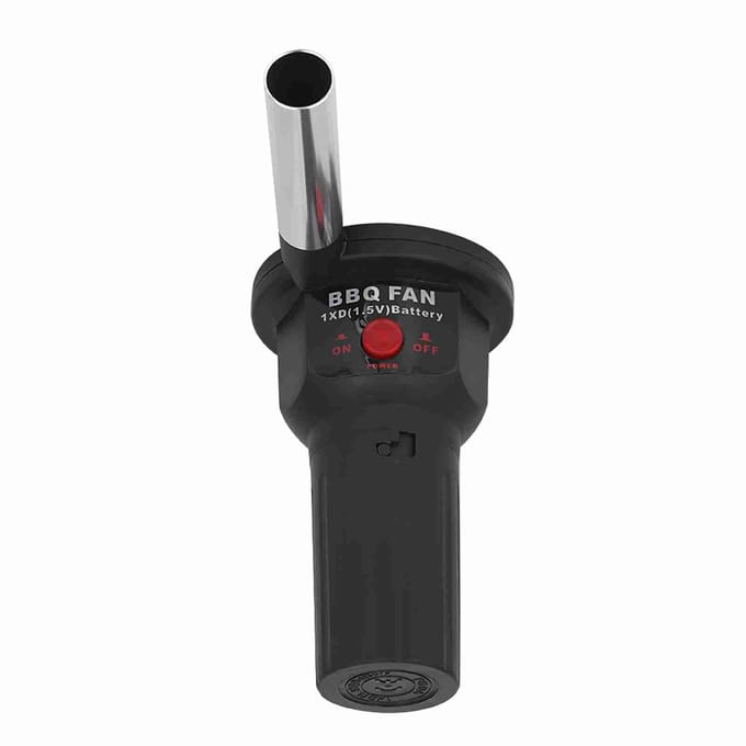 Ventilateur Souffleur d'Air BBQ Léger Portable 5V avec Câble USB pour la Cuisine en Plein Air blanc