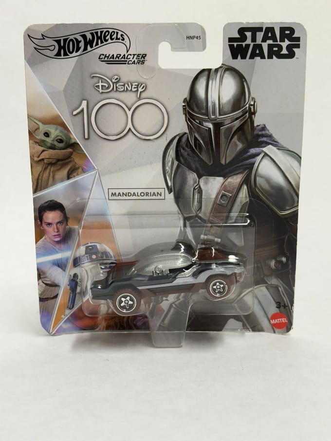 Hot Wheels Disney 100 Years Star Wars Mandalorian Character Car 2023 Release