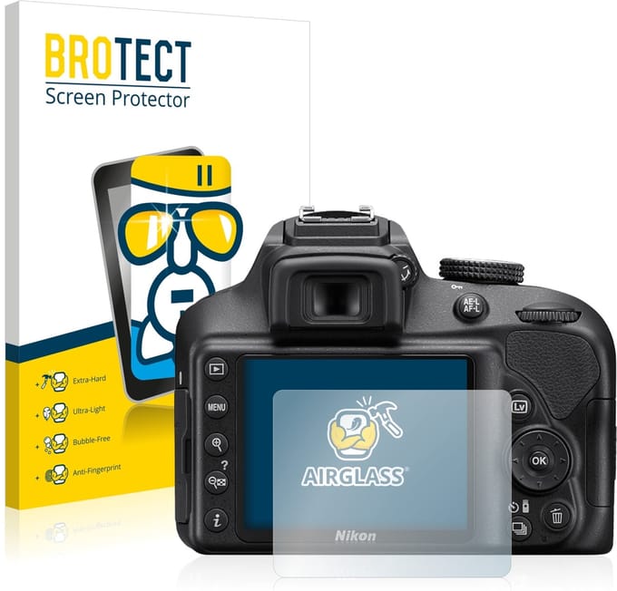 Screenprotector voor Nikon D3400 Beschermglas transparant