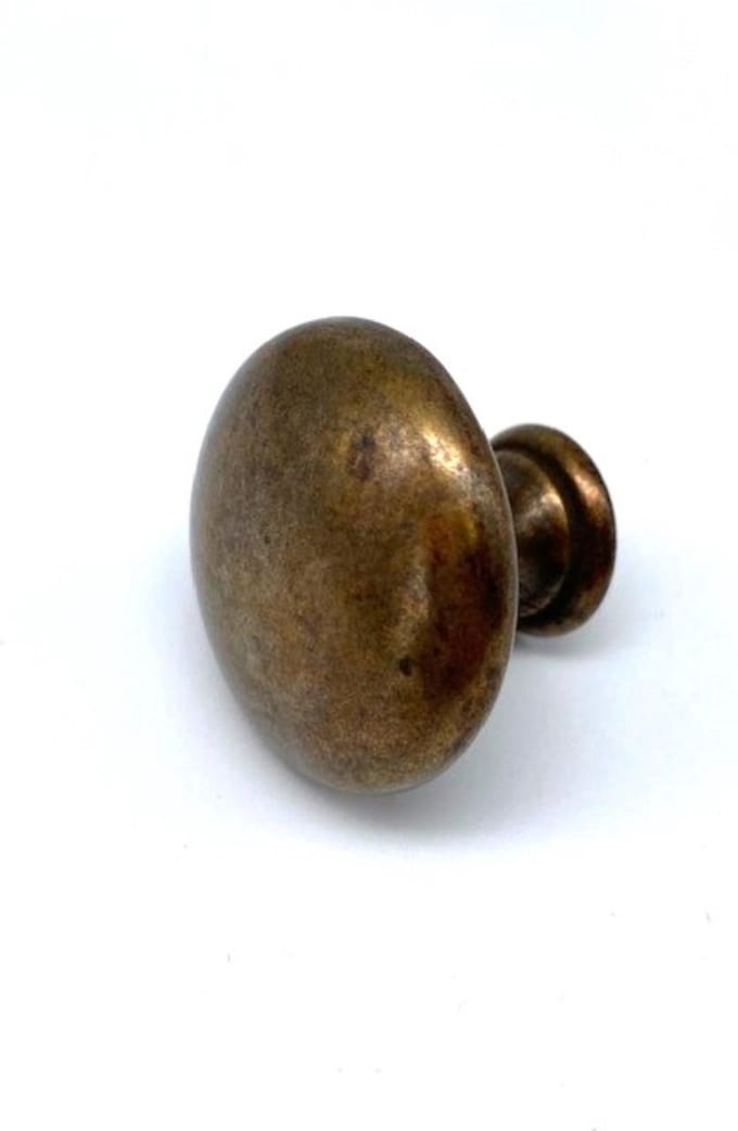 Knop Messing Antiek 30mm