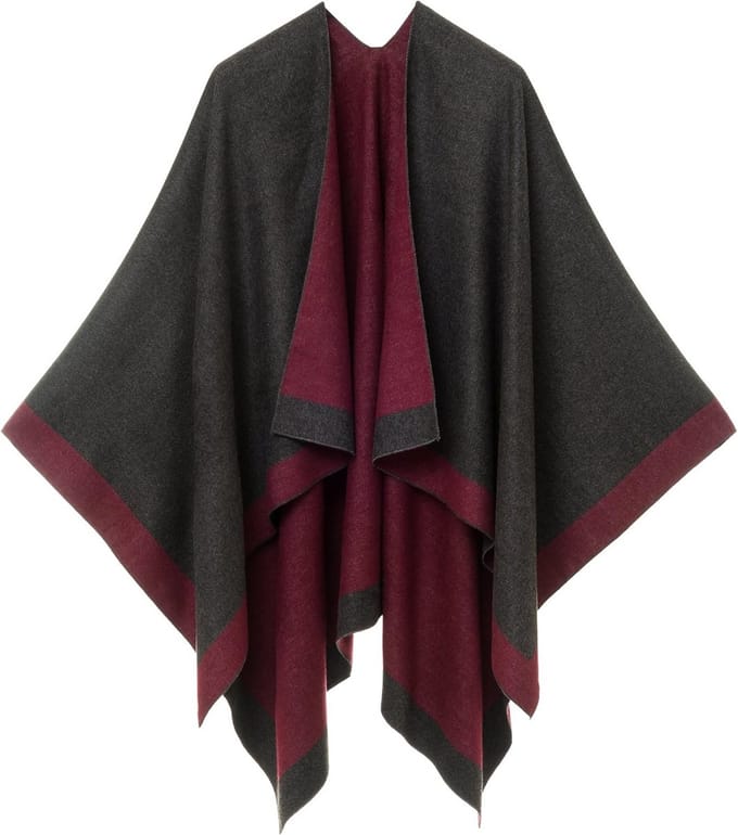 Dames Poncho Sjaal Elegante Stola voor Lente Herfst en Winter