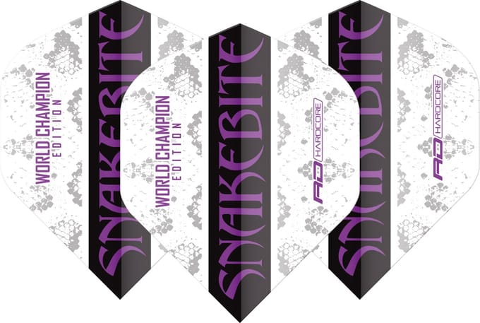 Red Dragon Peter Wright Snakebite World Champion 2020 White - Dart Flights