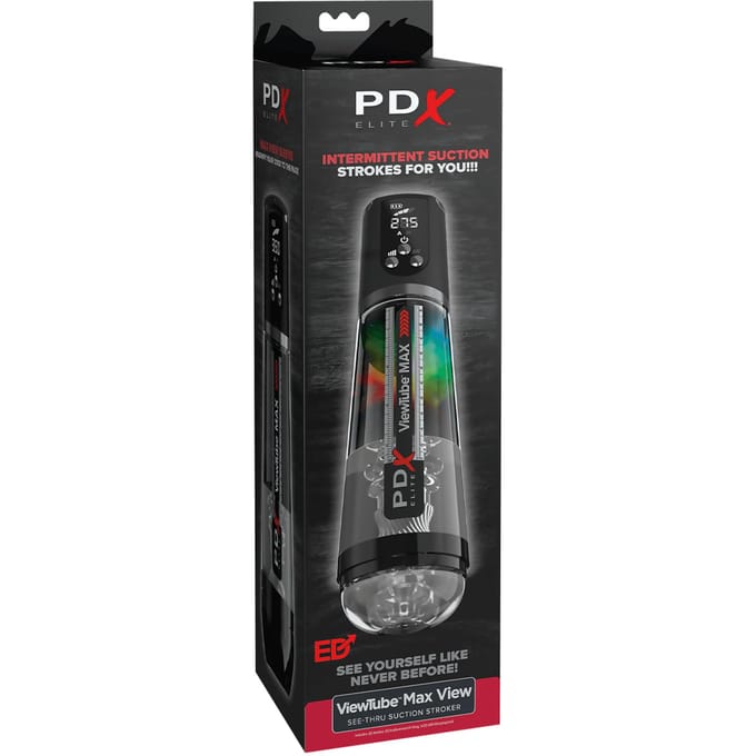 Pipedream - PDX Elite ViewTube MAX View - Transparant/Zwart