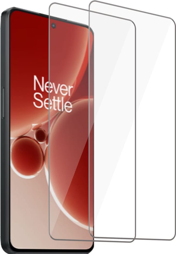 2x Screenprotector geschikt voor OnePlus Nord 3 - Beschermglas - GuardCover