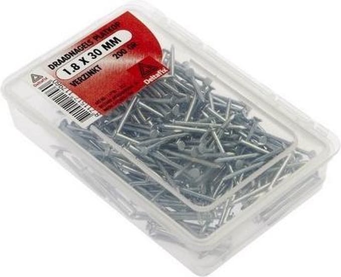 Deltafix spijkers 2,0 x 40 mm - verzinkt - verloren kop - 200 gram