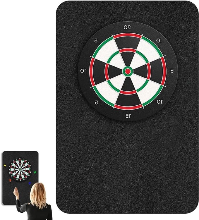 Solidchoice - Dartbord Wandbeschermer met Zelfklevende Rand