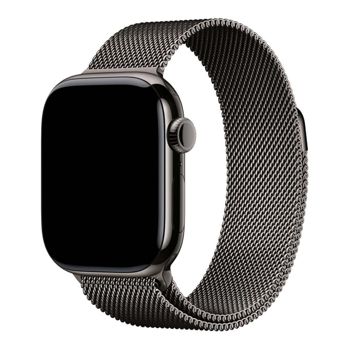 2+1 | Apple Watch Bandje Fiore - Milanese - Leisteen