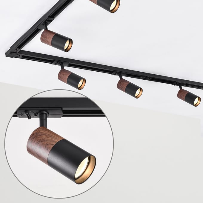 Modern 1-fase railsysteem van 3 meter met Linn spots - spanningsrail