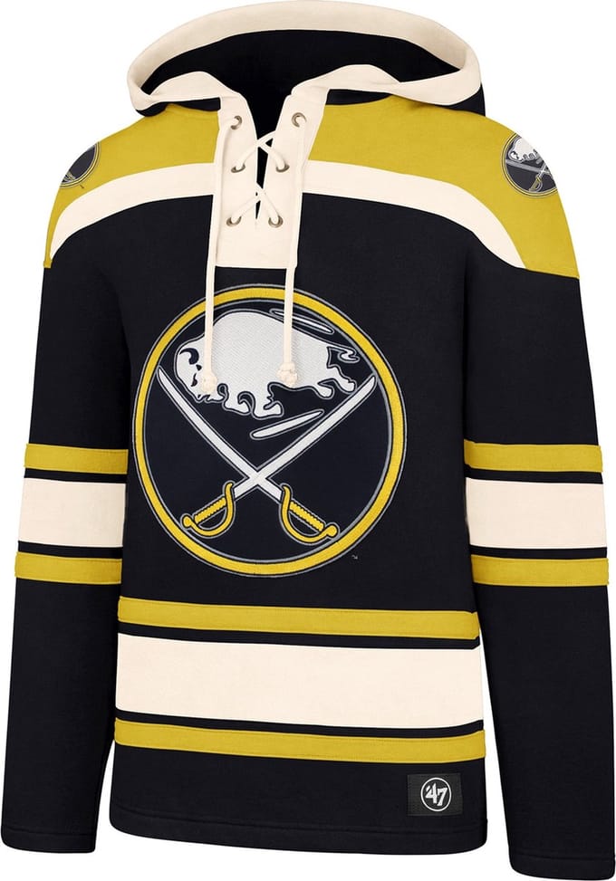 Hoody L NHL Buffalo Sabres geel Navy